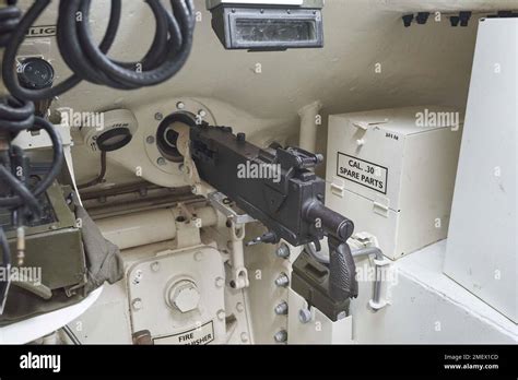 M4 Sherman, Co-driver's machine-gun Stock Photo - Alamy