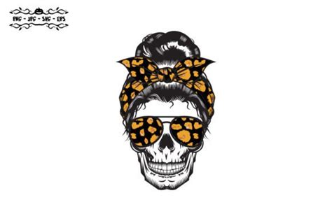 Halloween Messy Bun October Girl Svg Graphic By Chico · Creative Fabrica