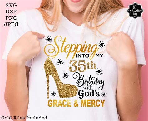 Stepping Into My 35th Birthday With Gods Grace And Mercy 35th Etsy