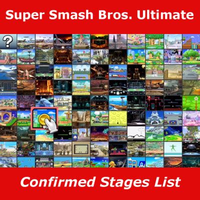 Super Smash Bros. Ultimate Confirmed Stages List