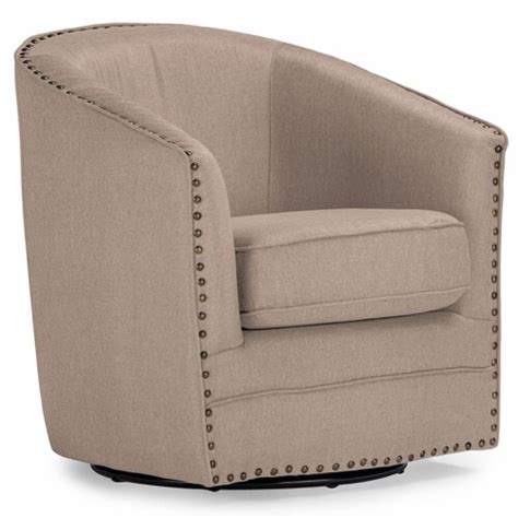 Bowery Hill Swivel Accent Chair In Beige Ralphs