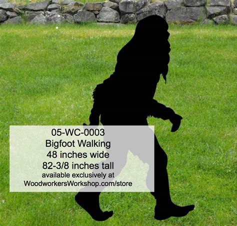 Bigfoot Sasquatch 7ft Tall Yard Art Woodworking Pattern