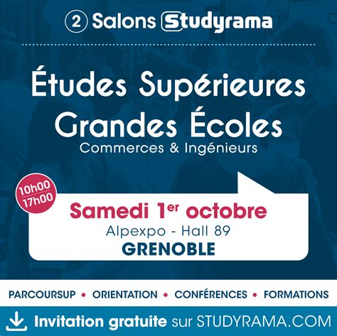 Salon Studyrama Des Tudes Sup Rieures Et Grandes Ecoles Alpexpo