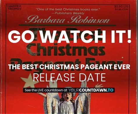 Countdown To The Best Christmas Pageant Ever Release Date