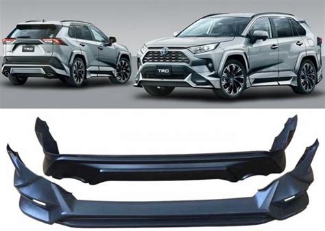 Trd Style Body Kits Front And Rear Bumper Covers For Toyota Rav