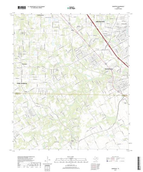 Mansfield, TX (2019, 24000-Scale) Map by United States Geological ...