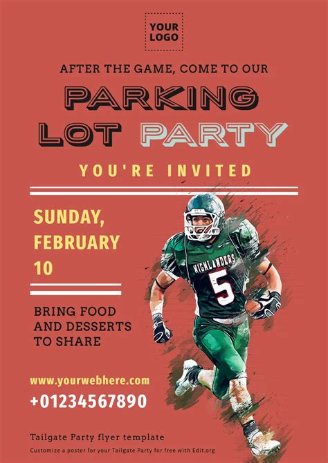 Editable Tailgate Party Flyer Templates