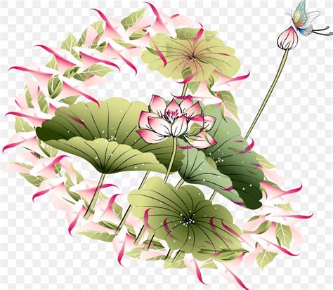 Nelumbo Nucifera Ink Wash Painting Png X Px Nelumbo Nucifera