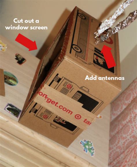 Easy Cardboard Box Tv Craft For Kids Mommys Bundle