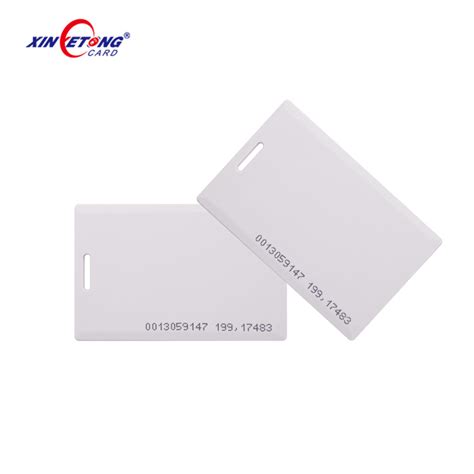 ID Thick Card 125kHz RFID PVC Blank Smart ID Card China Blank Card