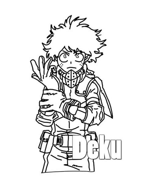 Deku Coloring Pages The Best Porn Website