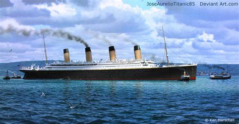 Titanic Ken Marschall Art Sea Trials By Joseaureliotitanic85 On