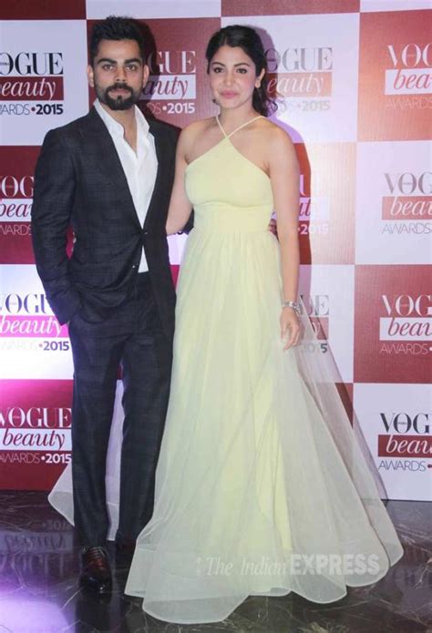 Virat Kohli, Anushka Sharma’s first red carpet appearance at Vogue Beauty awards | Entertainment ...