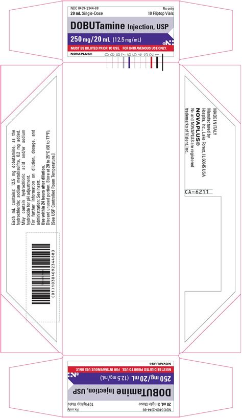 Dobutamine Injection Solution Concentrate