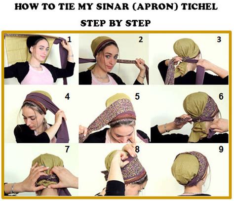 How To Tie My SINAR Tichel How To Wrap A Head Scarf Hair Snood Head