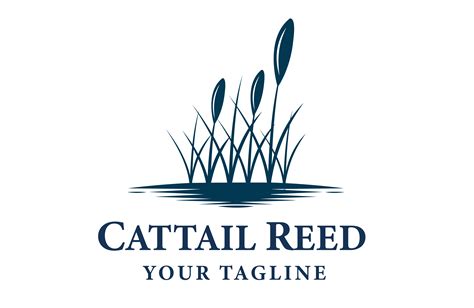 Cattail Reed River Logo Design Vector Graphic by Key85 Creative ...