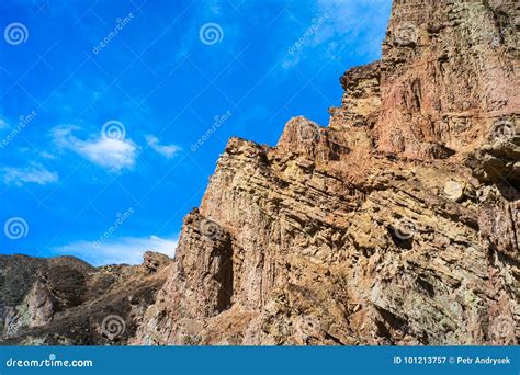 Mountains in Central Asia stock image. Image of orange - 101213757