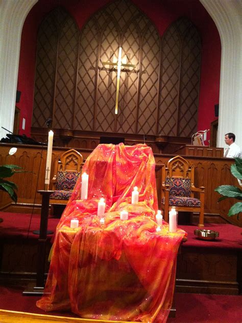 Pentecost Altar 2014 Hawthorne Lane UMC Charlotte NC Church Altar