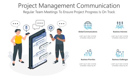 Project Management Communication PowerPoint Template Free Download