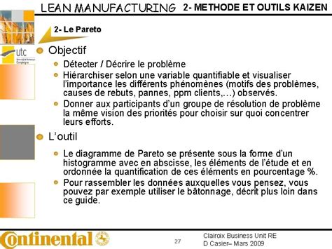 LEAN MANUFACTURING LE KAIZEN 1 Clairoix Business Unit