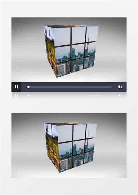 魔方旋转展示城市宣传片视频模ae模板下载宣传片图客巴巴
