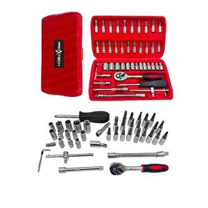 Proxtech 46 Parça Mini Lokma Takımı Otomatik Cırcırlı 1 4 Wrench Set