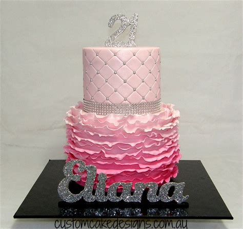 Pink Ombre Ruffle Cake CakeCentral