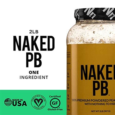 Naked PB 2lbs Of 100 Premium Powdered Peanut Butter Survival Kits