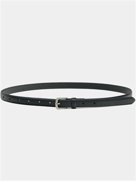 Thin Leather Belt, Black – SourceUnknown