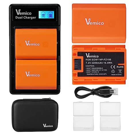 Buy Vemico Np Fz Battery Charger Set Z Series X Mah