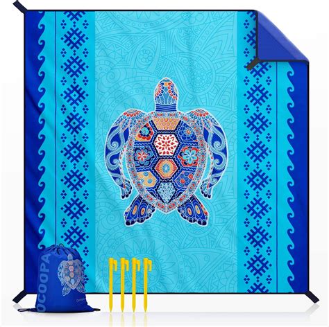 Ocoopa Tapis De Plage Extra Large En Mat Riau Doux Et Durable Anti