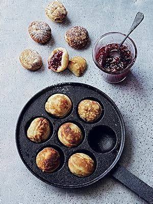 Wuweot Cast Iron Aebleskiver Pan Poffertjes Danish Pancake Balls