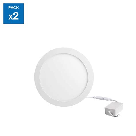 Pack 2 Panel LED Sobrepuesto Circular Luz Cálida 12W Sodimac Perú