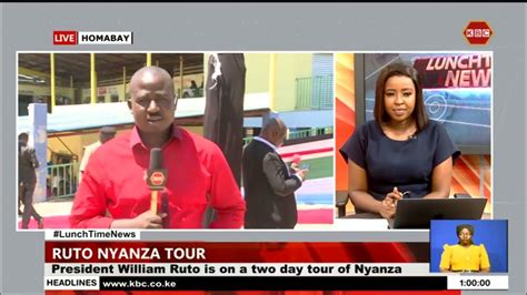 President Ruto Begins Two Day Tour In Nyanza Region Youtube