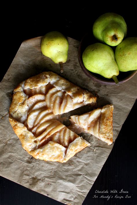 Caramel Pear Tart - Chocolate With Grace