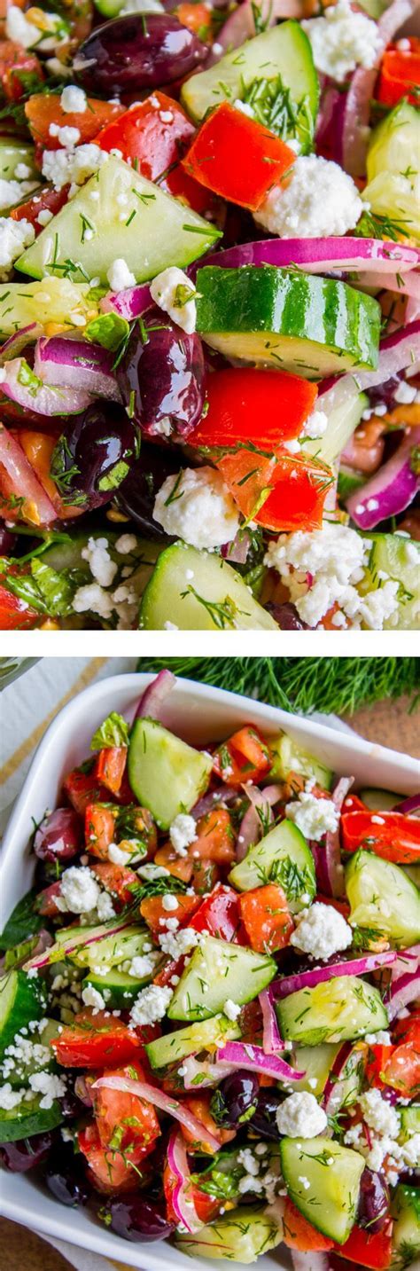 Best Greek Tomato Cucumber Salad From The Food Charlatan Rn Recipe Greek Salad Recipes