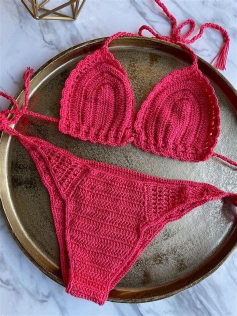 Crochet Swimsuit Crochet Bikini Top Crochet Swimsuit For Etsy