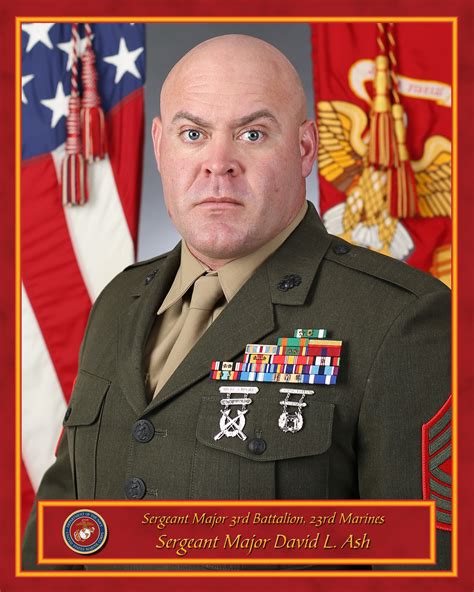 Sergeant Major 3rd Battalion 23rd Marine Regiment Marine Corps