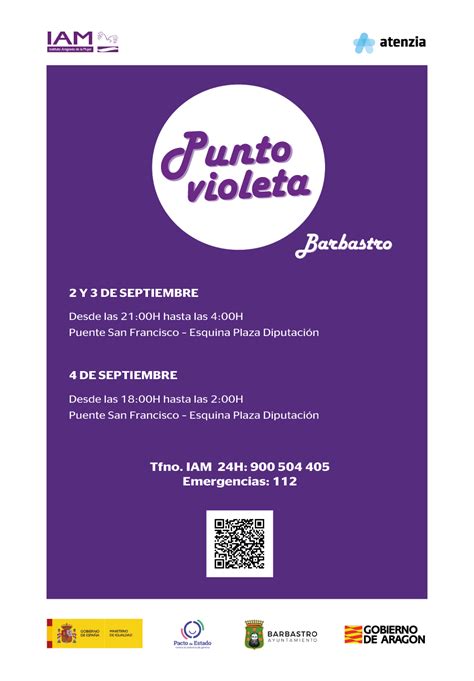 El Ayuntamiento Habilita Un Punto Violeta En Las Fiestas De Barbastro