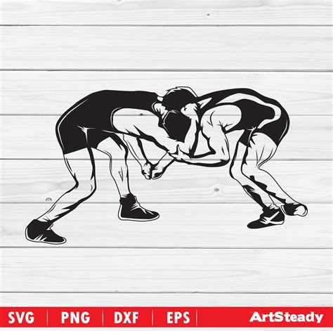 Wrestling Svg Files Vector For Cricut Wrestlers Svg Or Mma Etsy