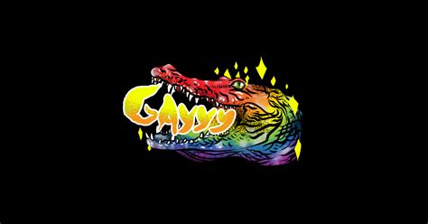 Alligaytor Pride Alligator Gay Pride Art Sticker Teepublic