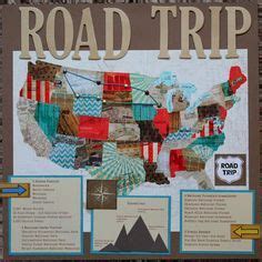 Road Trip Scrapbook Album 12x12 Layout South Dakota Montana