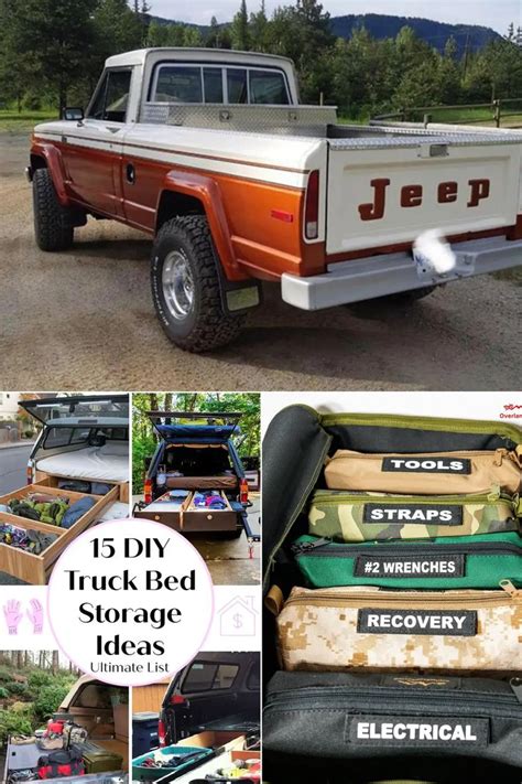 15 DIY Truck Bed Storage Ideas To Organize Your Truck Cheaply | Diy ...