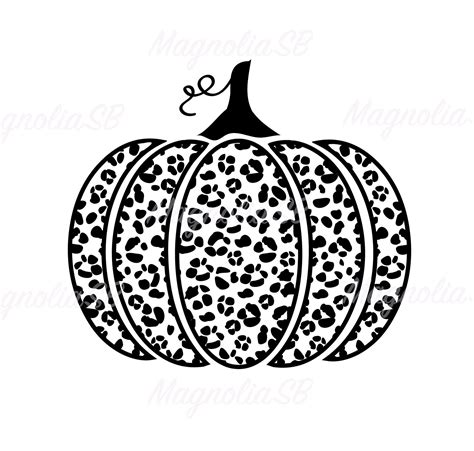 Perfect For Fall Autumn And Halloween Two Pumpkins Silhouette With