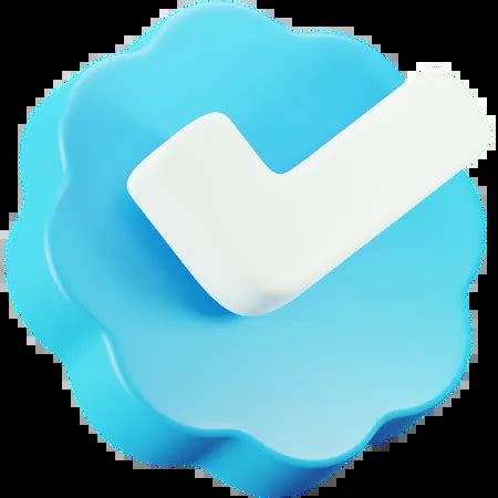 Twitter Verification Badge 3D Icon download in PNG, OBJ or Blend format