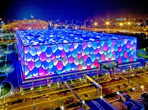 Beijings Olympic Water Cube Turned Happy Magic Water Park