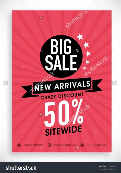 Stylish Big Sale Poster Banner Flyer Stock Vector (Royalty Free ...