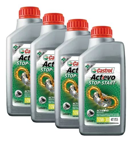 Óleo Castrol Actevo Moto 4t 10w30 Mineral 4 Litros Parcelamento sem juros