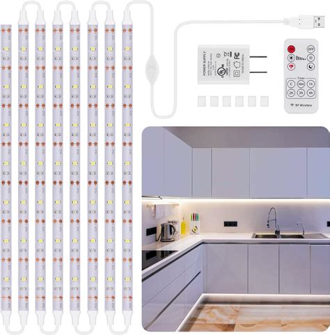 Tira De Luces LED Para Debajo Del Gabinete De Cocina 13 Pies Regulable