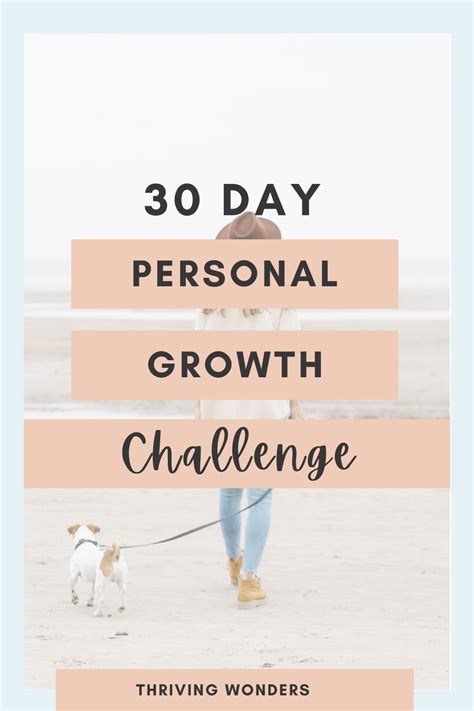 30 Day Personal Growth Challenge Personal Growth Self Improvement